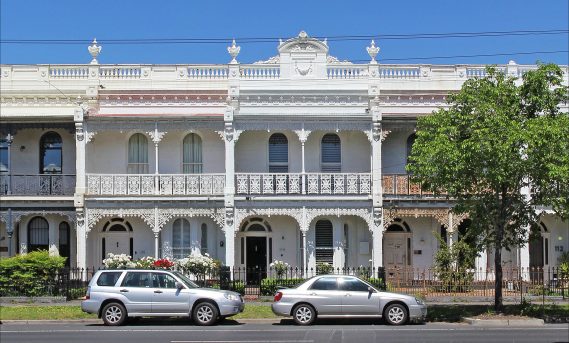 Victorian terrace on canterbury road Middle Park